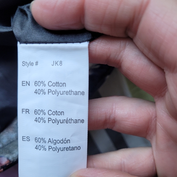 Another Story Leaf Print Moto Jacket, VGUC, Size XS - Picture 8 of 9